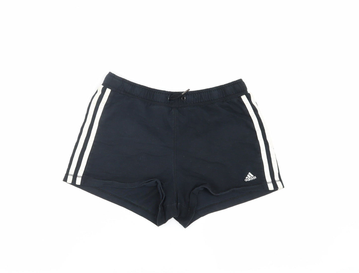 Adidas Girls Black Sports Shorts Size 13-14 Yrs