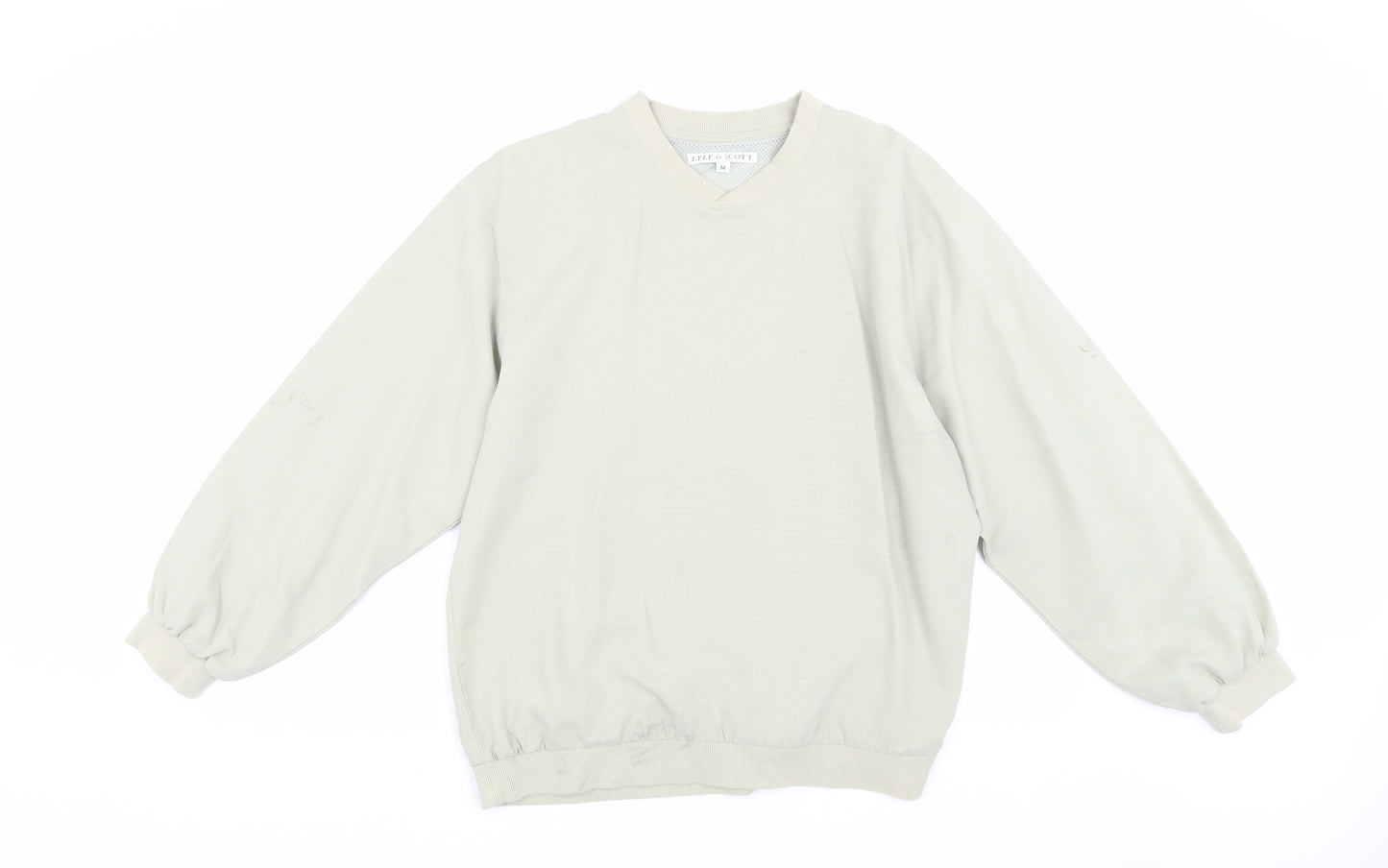 Lyle & Scott Men's Beige Long Sleeve T-Shirt M