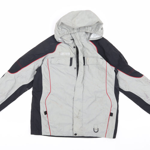 Columbia Boys Grey Parka Jacket with Hood in Size 14-15 Years