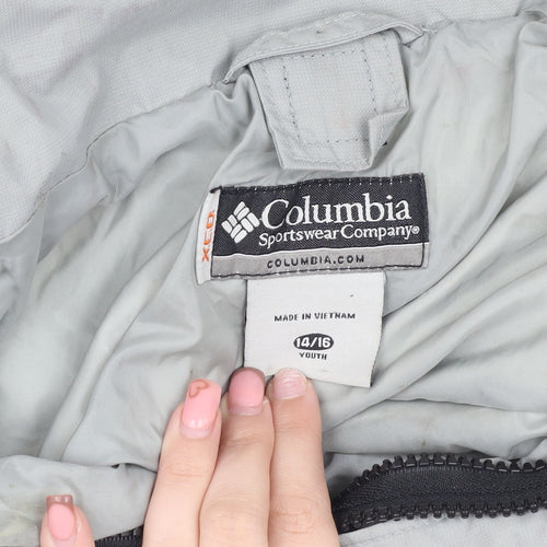 Columbia Boys Grey Parka Jacket with Hood in Size 14-15 Years