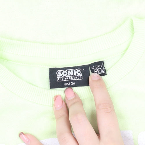 Sega Boys Sonic Graphic Pullover Sweatshirt - Multicoloured, 10-11Y