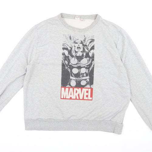 Marvel Men's Grey 2XL Comic Sweater Pullover