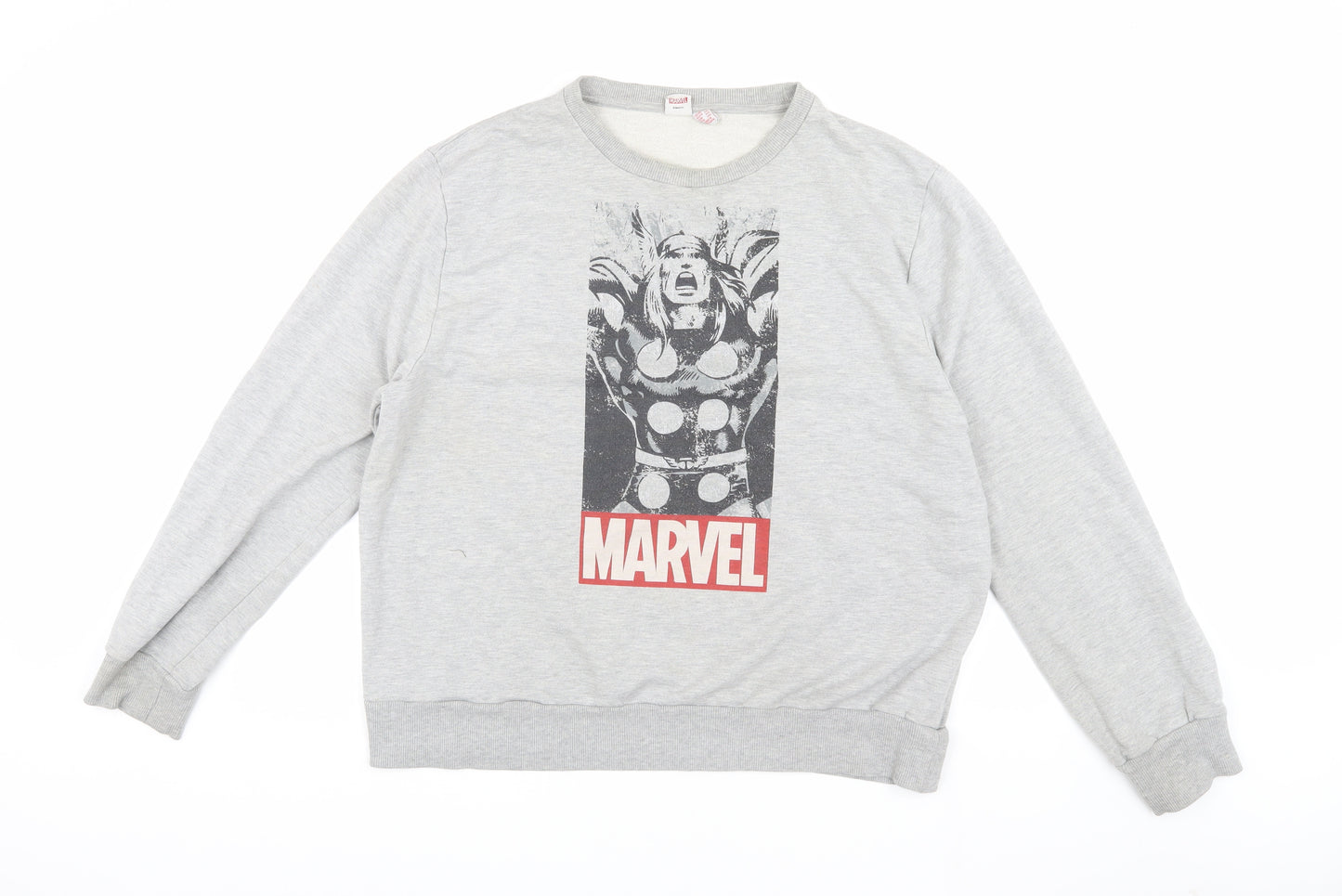 Marvel Men's Grey 2XL Comic Sweater Pullover