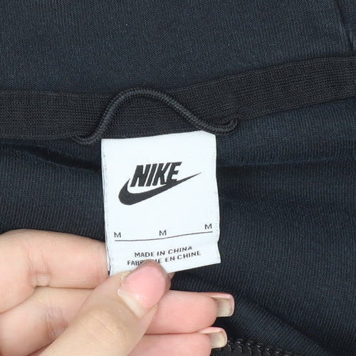 Nike Men's Black Full Zip Hoodie - Medium