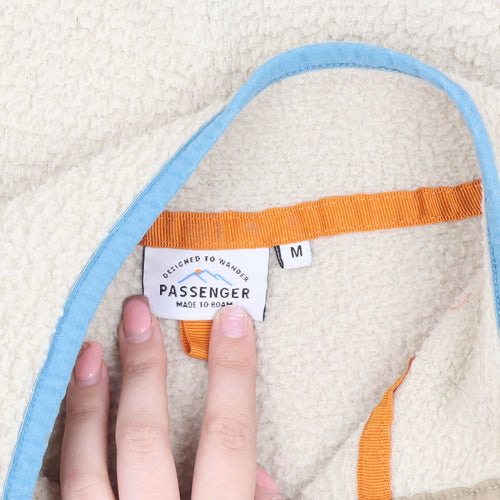 Passenger Men's Beige Fleece Henley Sweatshirt M