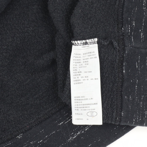 Hollister Men's Black Pullover Hoodie, L, Logo Accent