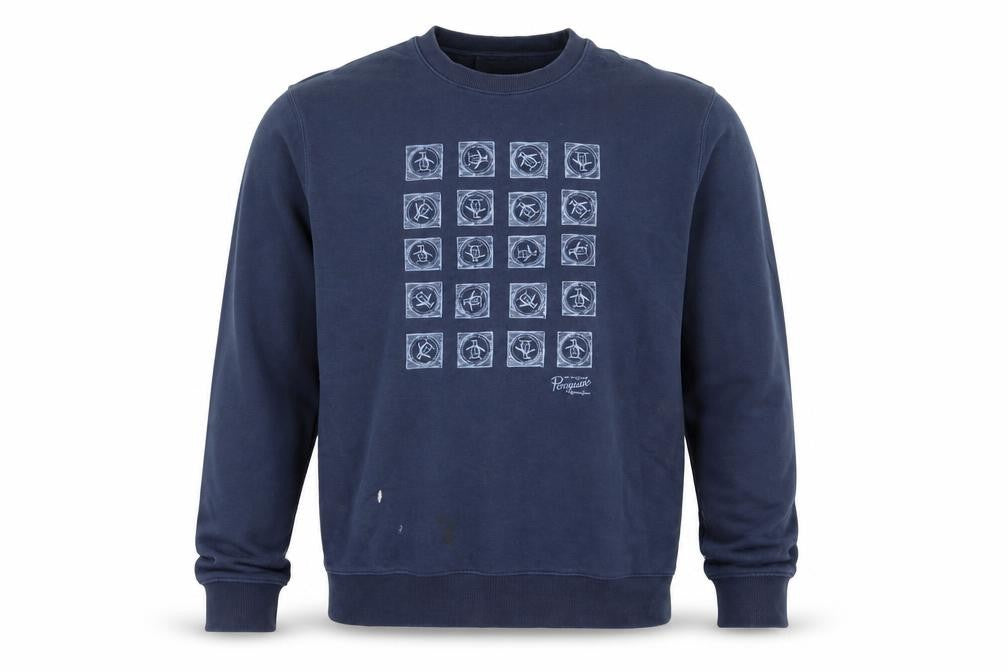 Front view of Original Penguin Men's Blue XL Pullover Sweatshirt