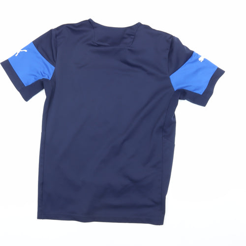 Puma Boys Blue Football Jersey T-Shirt - Size M