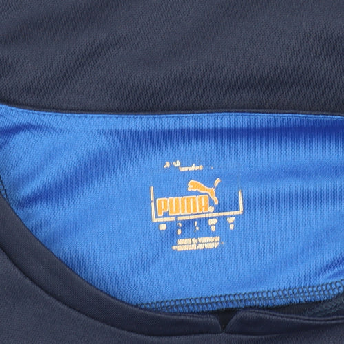 Puma Boys Blue Football Jersey T-Shirt - Size M
