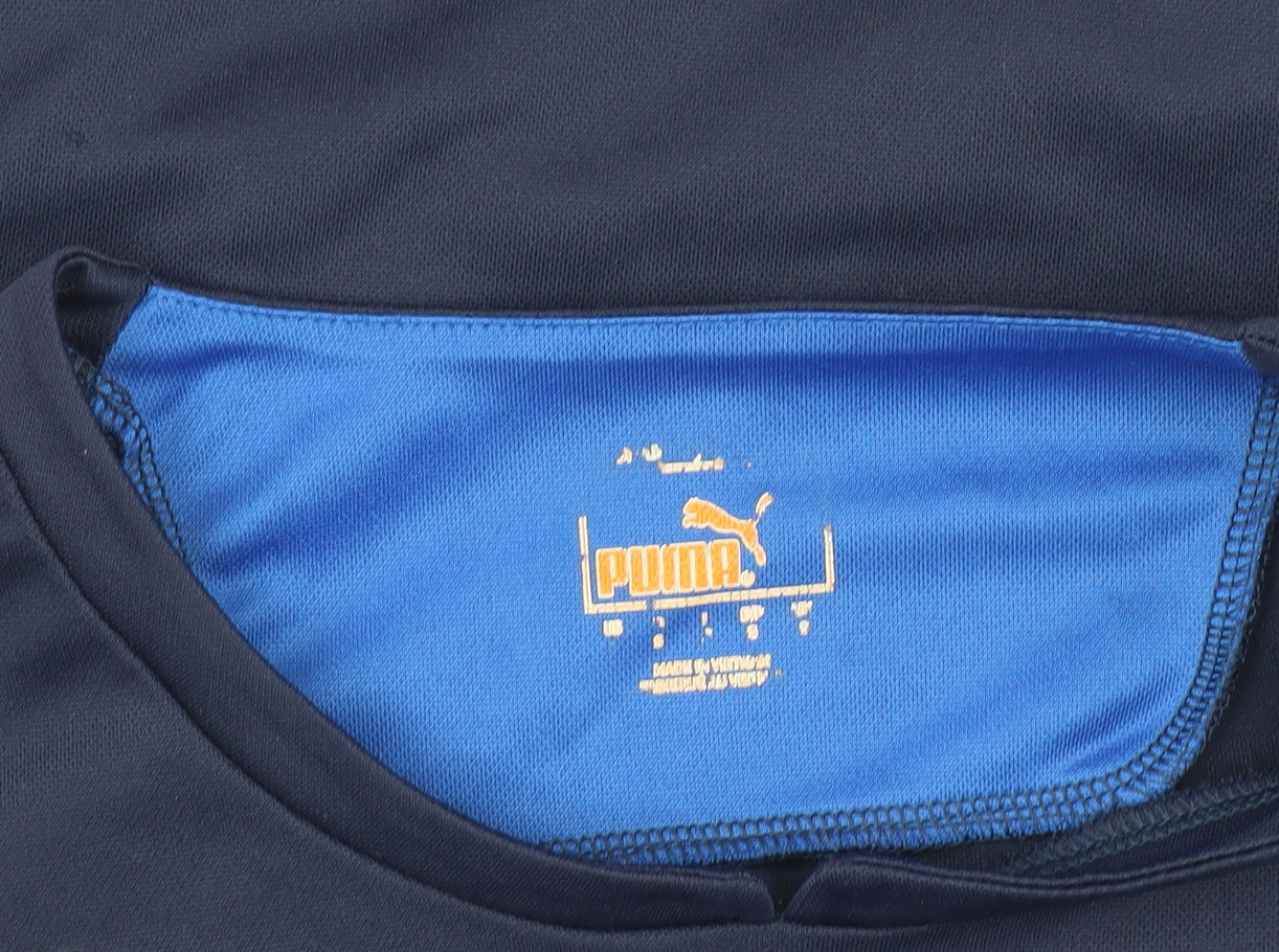 Puma Boys Blue Football Jersey T-Shirt - Size M