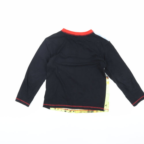 Marvel Boys Black Avengers T-Shirt, 9-10 Years, Long Sleeve
