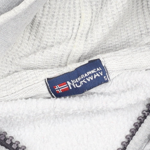 Geographical Norway Men's Grey Hooded Jacket S