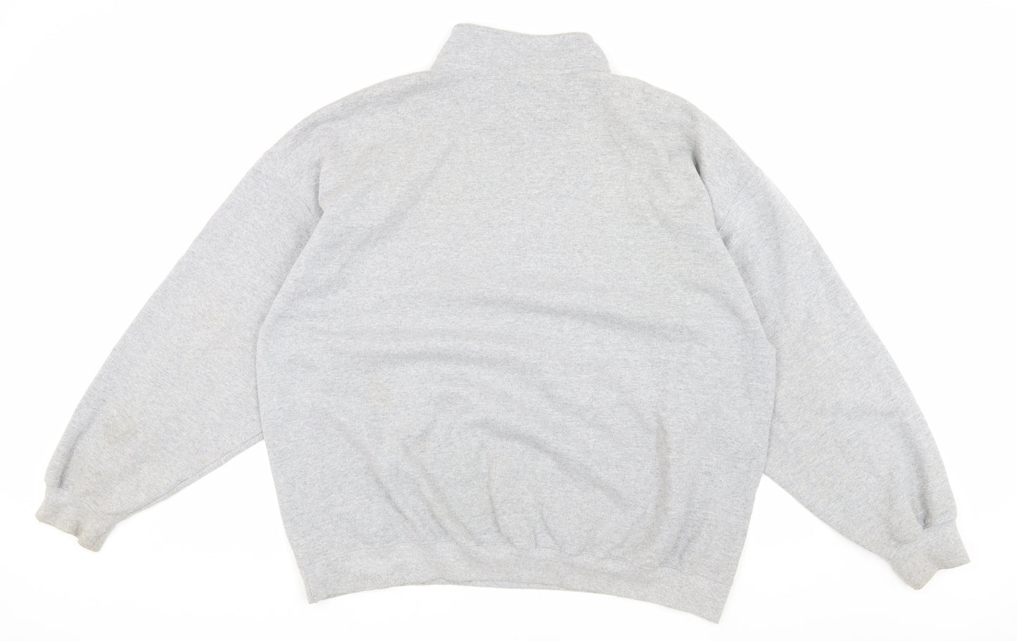 G&G Men's Grey 2XL 1/4 Zip Sweatshirt Logo