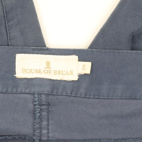 House of Bruar Women's Blue Trousers, Size 20