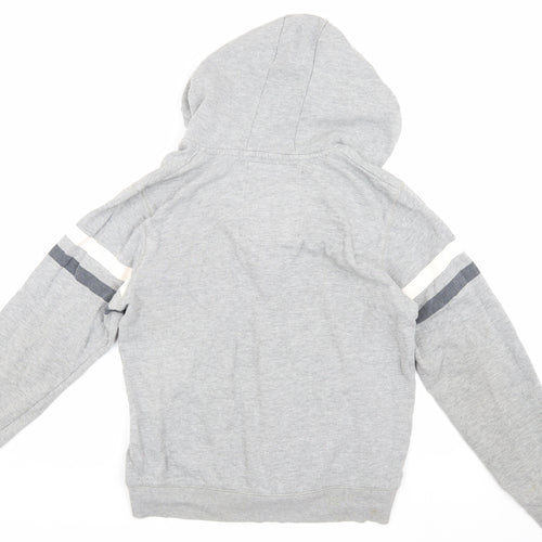 Tokyo Laundry Grey Hooded Jacket, M - Men's Cotton Casual