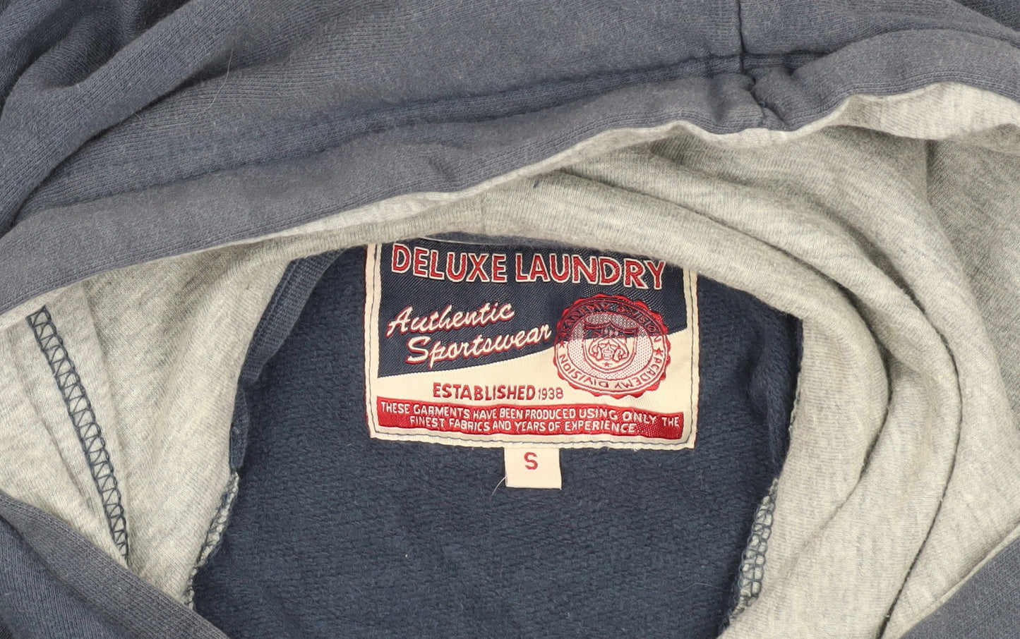 Deluxe Laundry Men's Blue Graphic Hoodie S