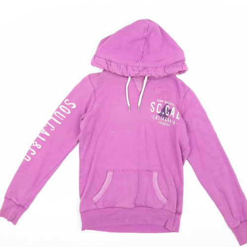 Soul Cal & Co Women's Purple Hoodie Size 8