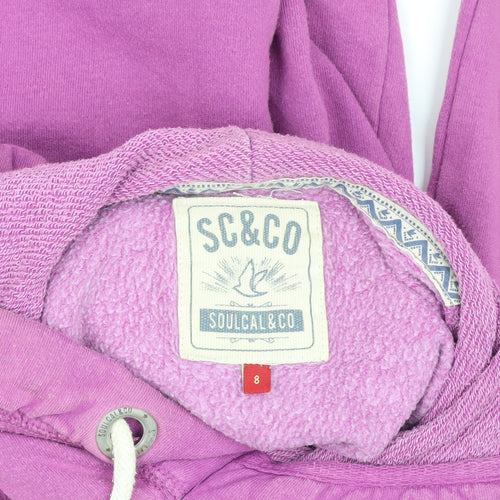 Soul Cal & Co Women's Purple Hoodie Size 8