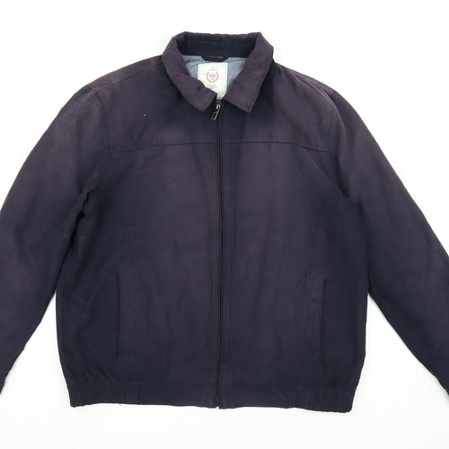 Atlantic Bay Men's Blue XL Basic Jacket with Zip