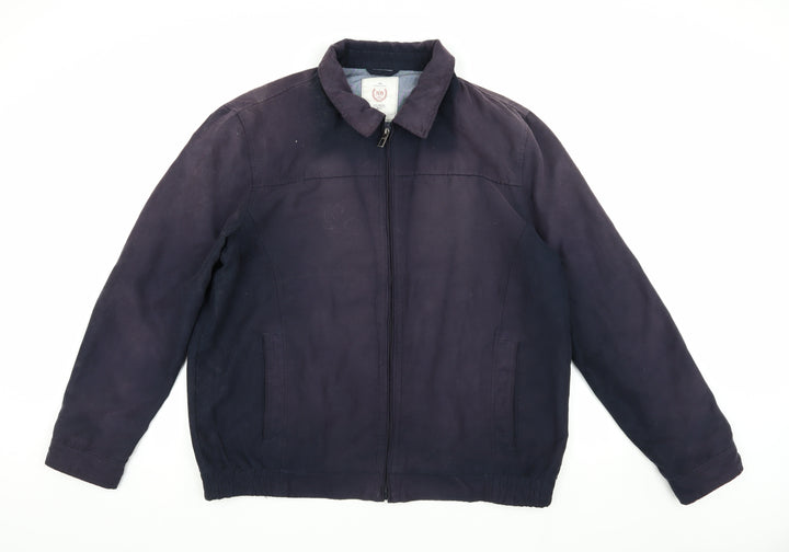 Atlantic Bay Men's Blue XL Basic Jacket with Zip