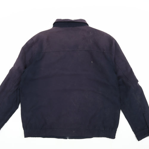Atlantic Bay Men's Blue XL Basic Jacket with Zip