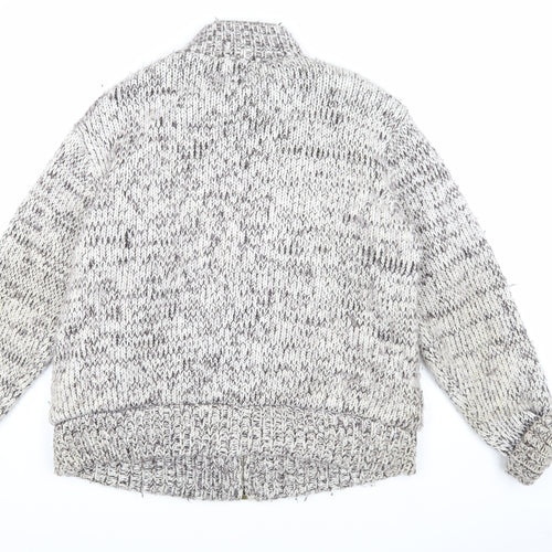 Original Quality Knitwear Men's XL Grey Knit Jacket