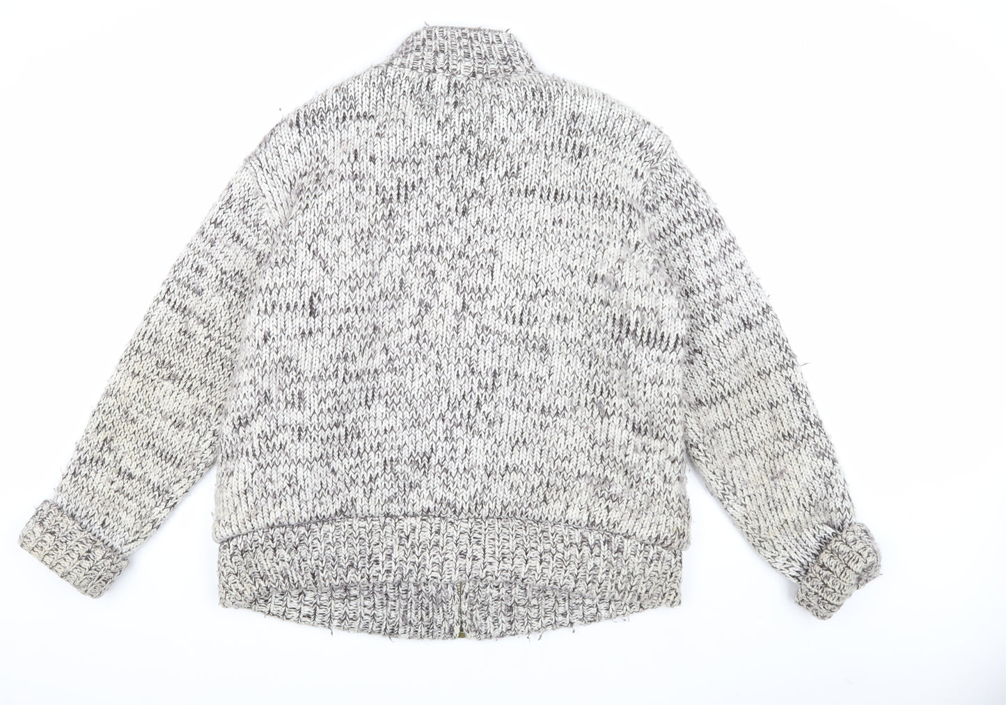 Original Quality Knitwear Men's XL Grey Knit Jacket