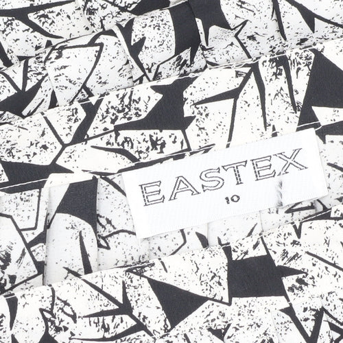 Eastex Women's Black Geometric Skirt Size 10