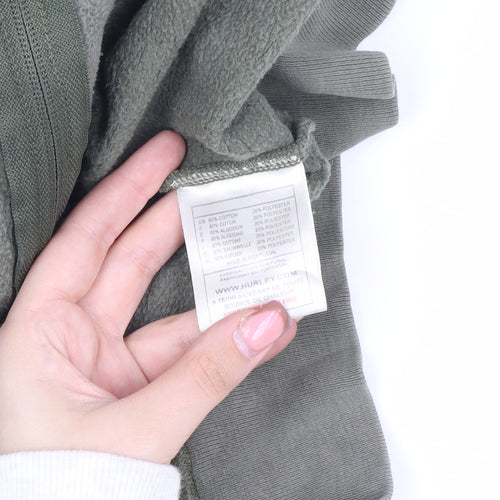 Hurley Men's Green Hooded Jacket XL Full Zip
