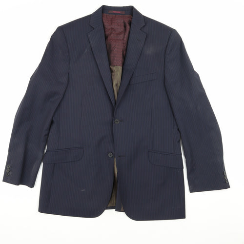 Ted Baker Men's Blue Striped Blazer, 40R
