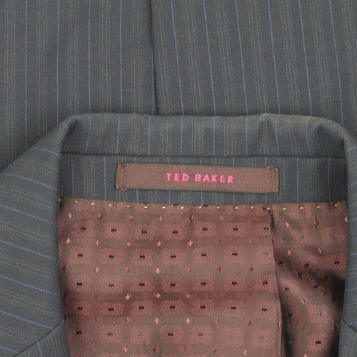 Ted Baker Men's Blue Striped Blazer, 40R
