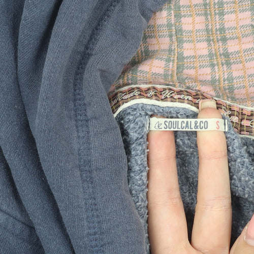 SoulCal & Co Unisex Blue Hooded Jacket S