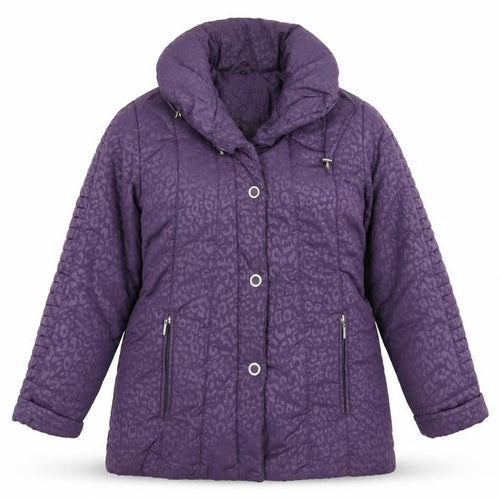 Eliza Gray Women’s Purple Animal Print Jacket