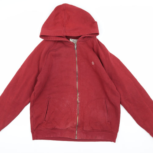 Original Penguin Men's Red XL Basic Jacket, Cotton, Casual