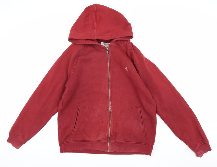 Original Penguin Men's Red XL Basic Jacket, Cotton, Casual