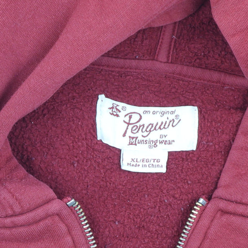 Original Penguin Men's Red XL Basic Jacket, Cotton, Casual