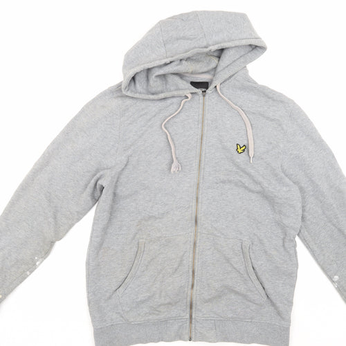 Lyle & Scott Men's Grey Hooded Jacket Size L