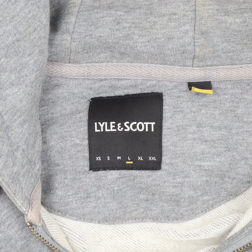 Lyle & Scott Men's Grey Hooded Jacket Size L