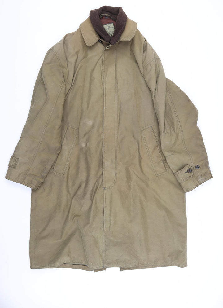Green Bay Men's Brown Long Overcoat Size 38