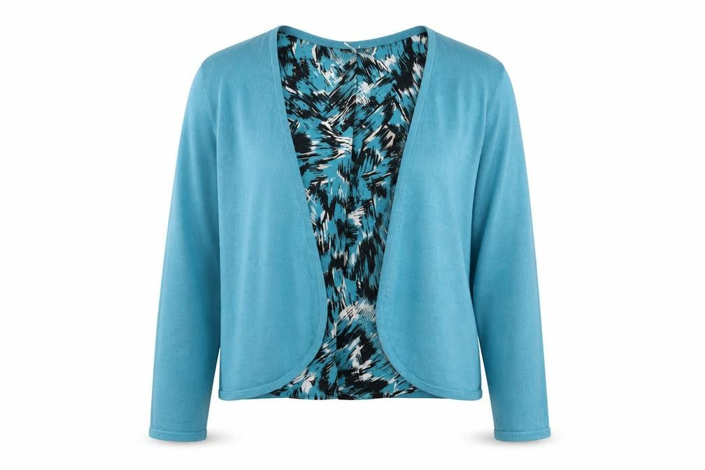 Front view of Windsmoor Women's Blue Cardigan -, size S