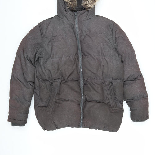 SoulCal & Co Men's Grey Puffer Jacket S