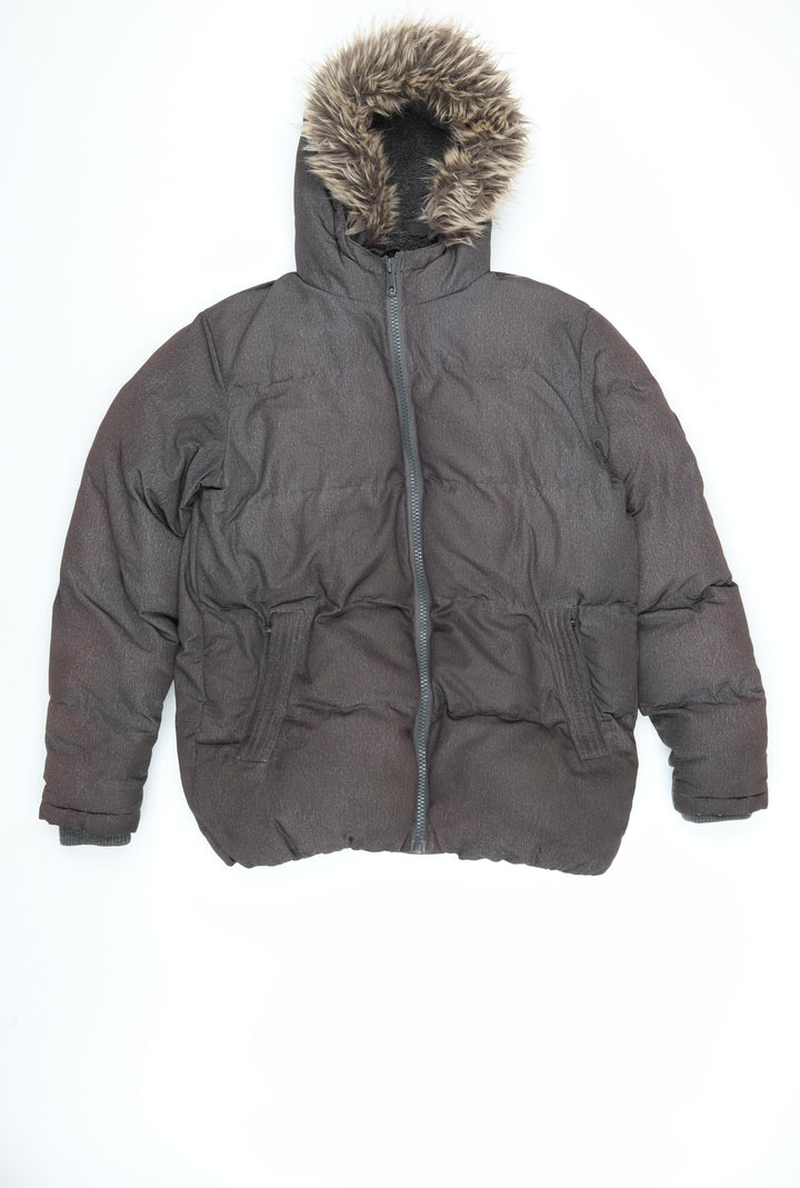 SoulCal & Co Men's Grey Puffer Jacket S