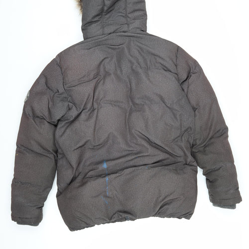 SoulCal & Co Men's Grey Puffer Jacket S