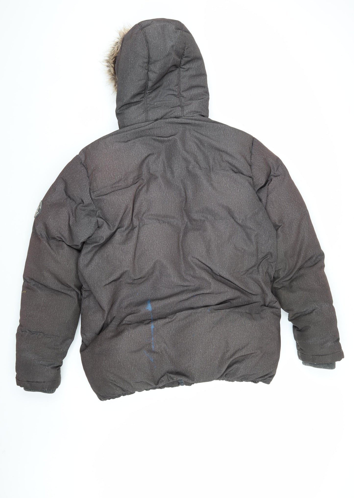 SoulCal & Co Men's Grey Puffer Jacket S