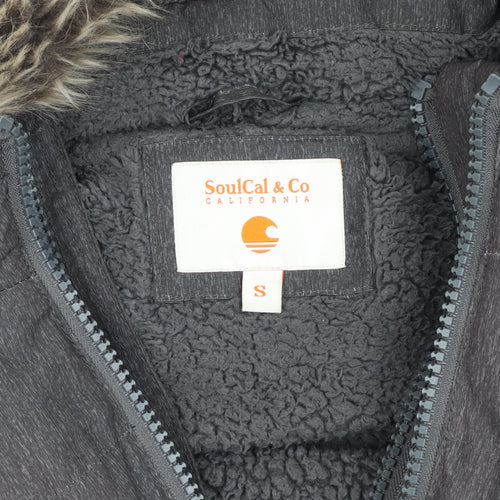 SoulCal & Co Men's Grey Puffer Jacket S