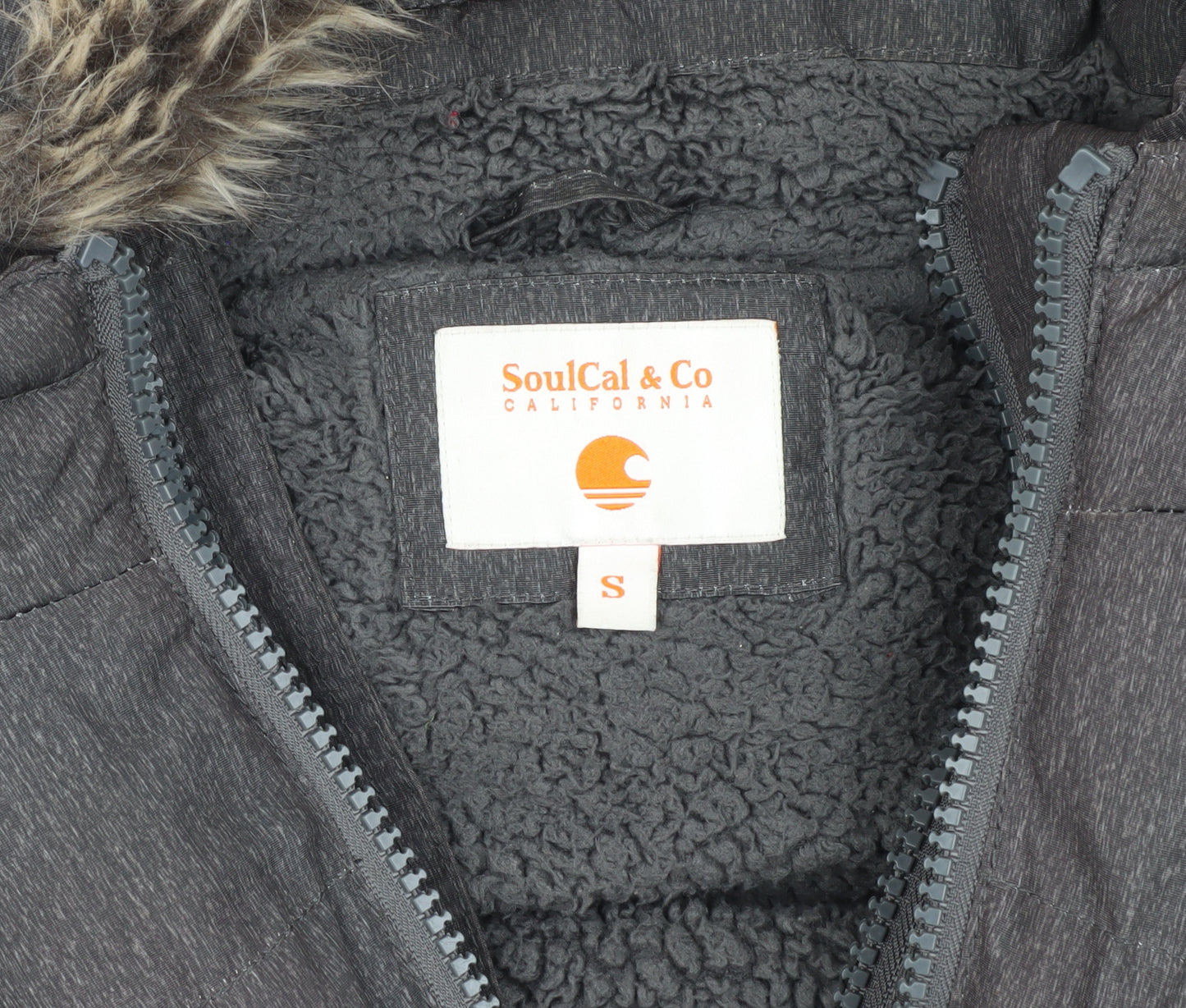 SoulCal & Co Men's Grey Puffer Jacket S
