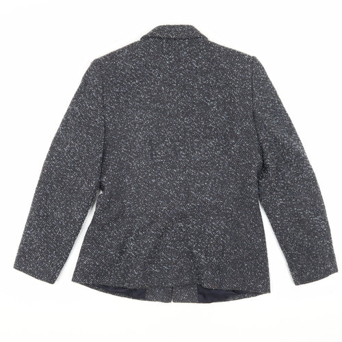 Windsmoor Women's Grey Wool Tweed Mid-Length Coat