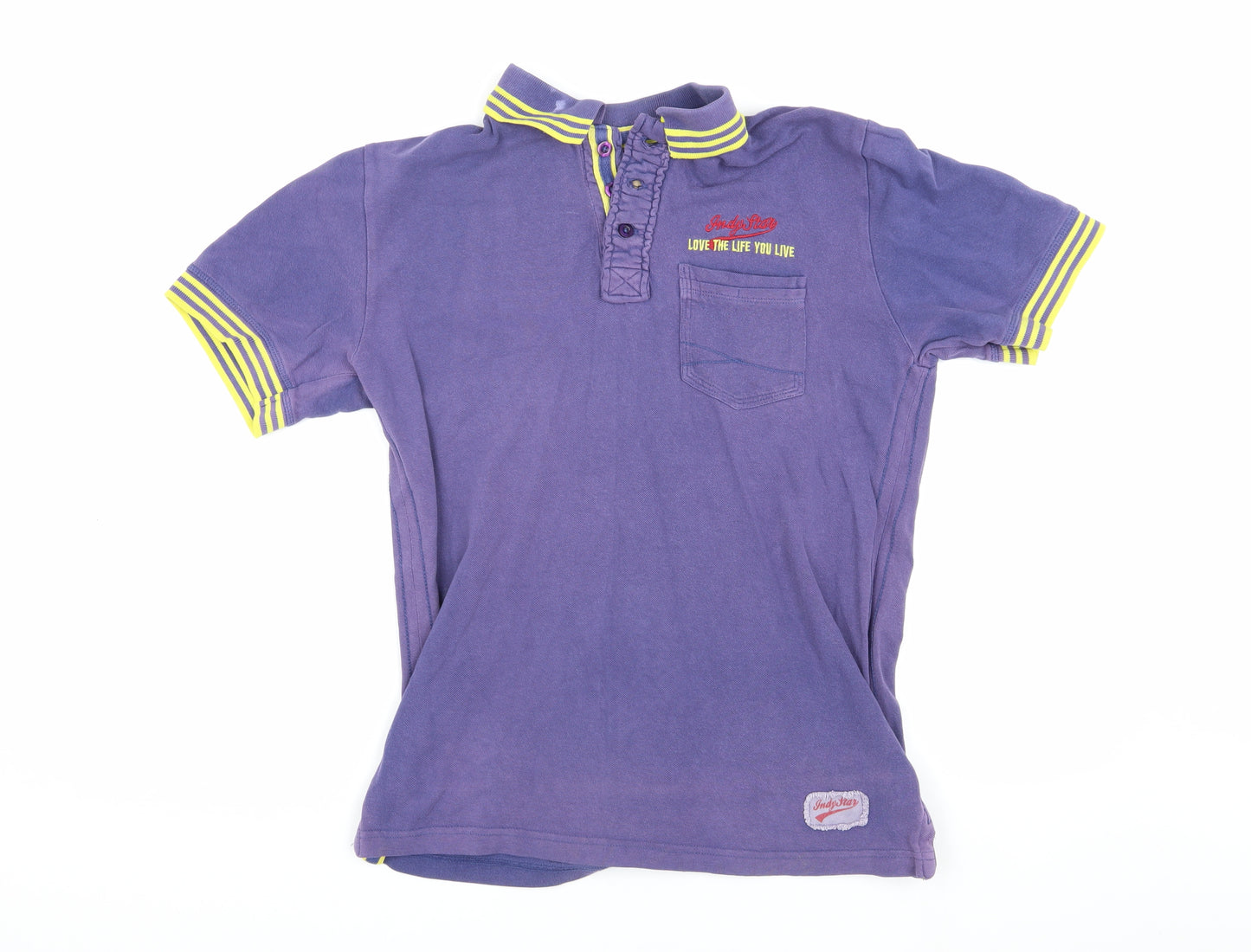 Joe Browns Men's Purple Polo Shirt S Retro Style