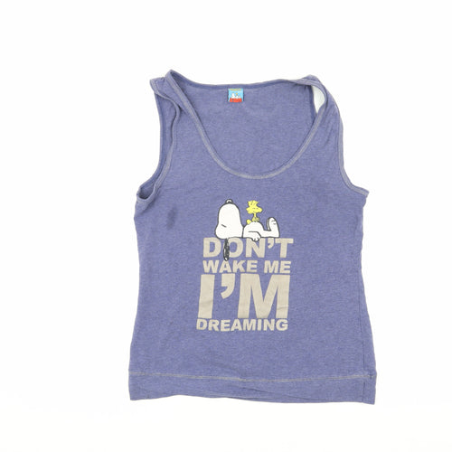 Peanuts Women's Blue Snoopy Cami Top Size 14
