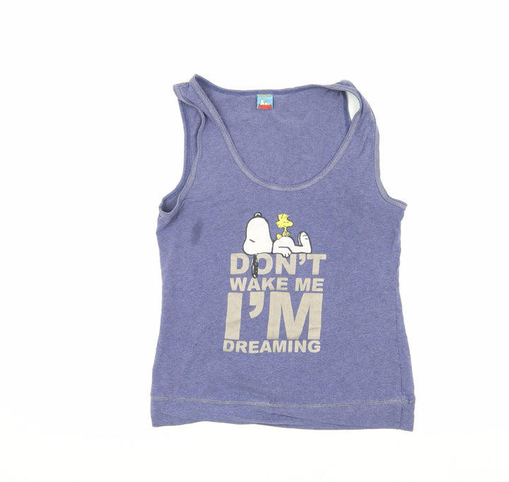 Peanuts Women's Blue Snoopy Cami Top Size 14